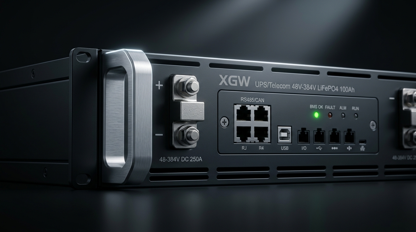 XGW 48V LiFePO4 UPS and telecom backup battery with RS485/CAN smart BMS